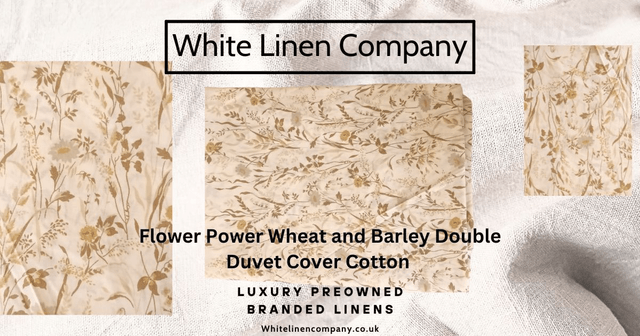 100% Cotton Double Barley and Wheat Duvet Cover
