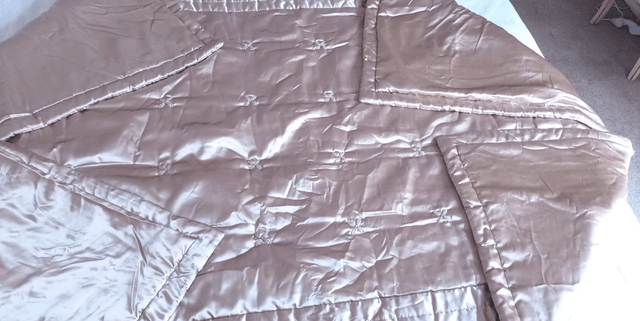 JOHN LEWIS - Beige Coffee Satin Quilt Eiderdown - Coffee