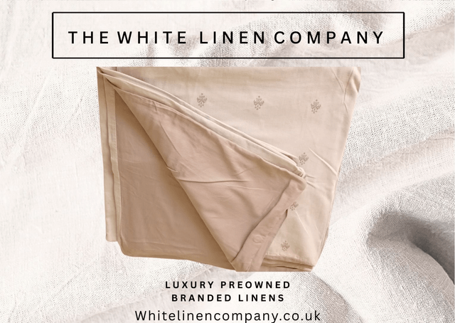 Laura Ashley Doulbe Beige Fleur de Lys Duvet Cover