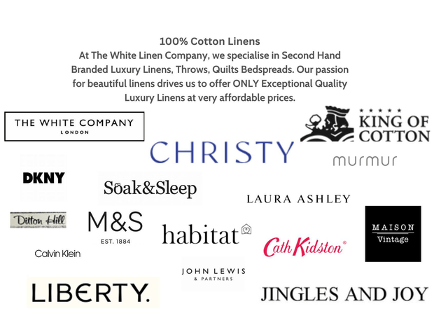 House of Fraser Junipa King White Duvet Cover Embroidered Grey Trim 100% Cotton 2 bPillowcases