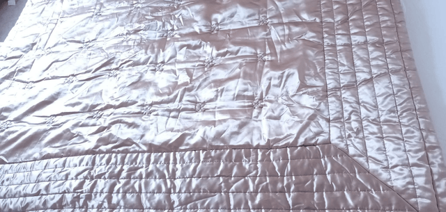JOHN LEWIS - Beige Coffee Satin Quilt Eiderdown - Coffee