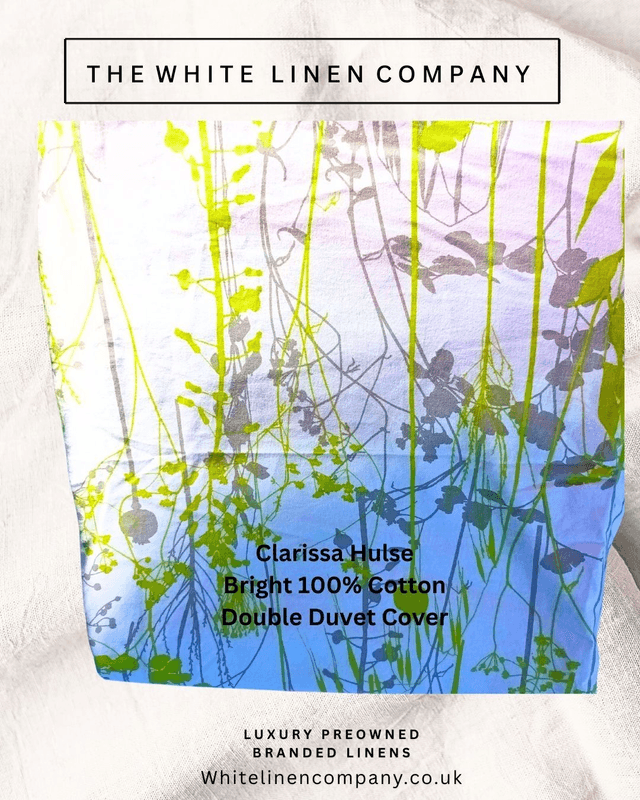 1 Clarissa Hulse Lime Green Single Cotton Duvet Cover
