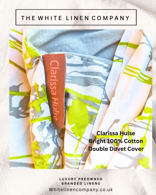 1 Clarissa Hulse Lime Green Single Cotton Duvet Cover