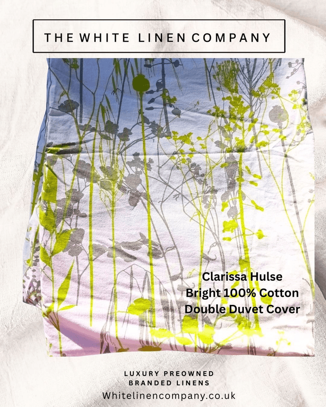 1 Clarissa Hulse Lime Green Single Cotton Duvet Cover