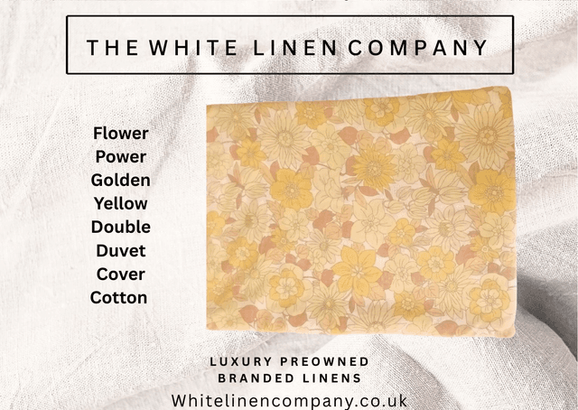 Double Floral Yellow Duvet Cover